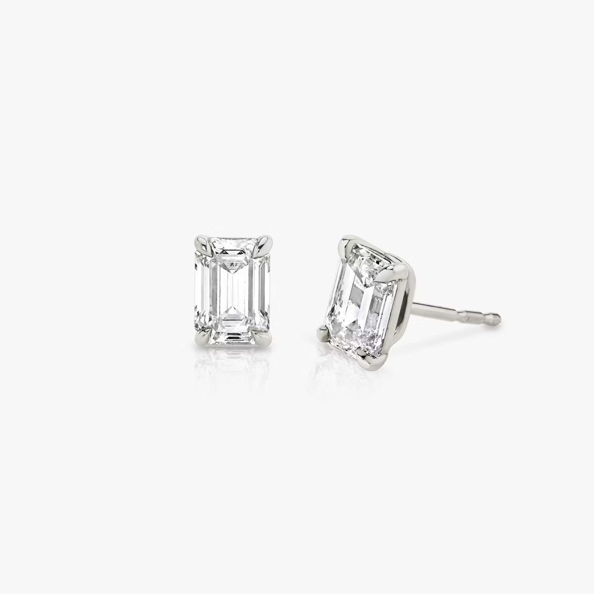 Emerald Diamond Studs