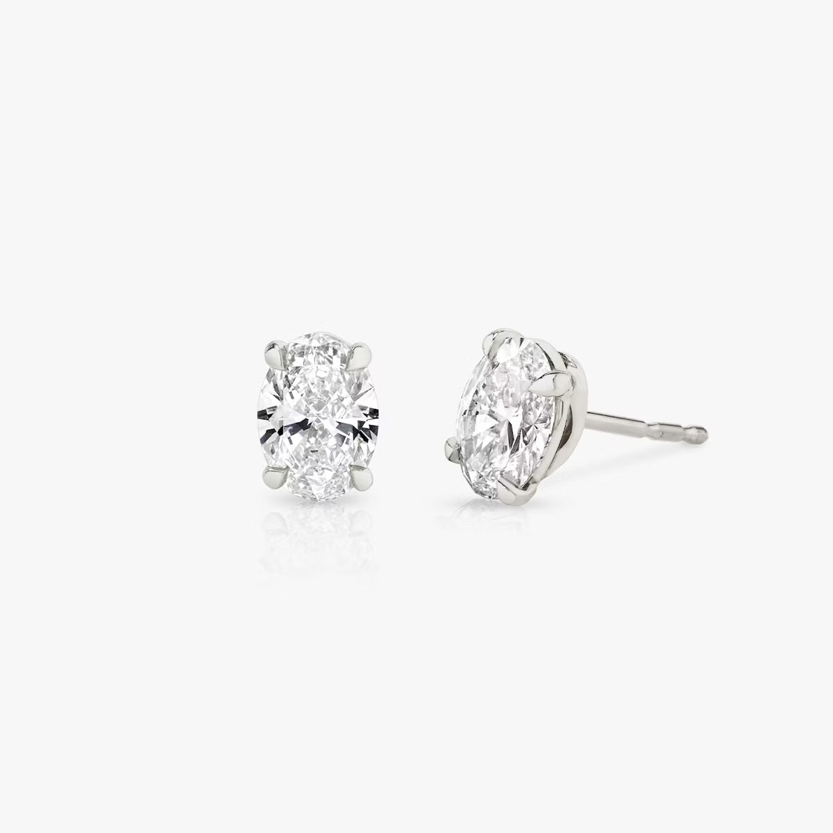 Oval Diamond Studs